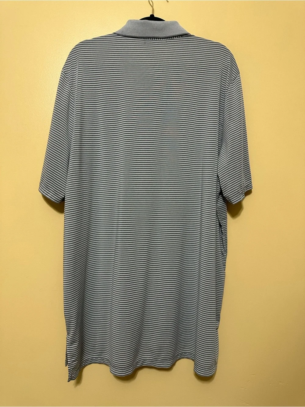 Ralph Lauren RLX Cancer Awareness Striped Performance Polo Striped Men XXL Gray